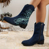 Stylish and Comfortable Women's Printed Chunky Heel Boots: A Perfect Blend of Fashion and Function