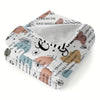 Cozy Cartoon Throw Blanket: Warm, Soft, and Stylish for All Seasons - Perfect for Home, Travel, and Office
