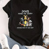 Casual and Trendy: Cartoon Dog Print Crew Neck T-Shirt for Fashionable Summer Looks