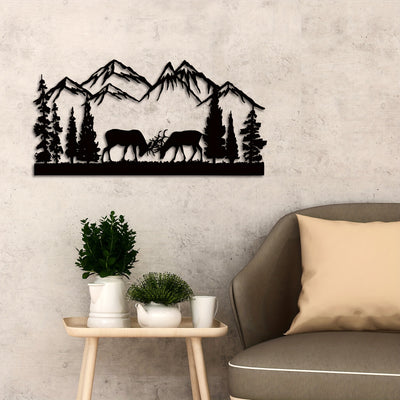 Rustic Elegance: Metal Deer Wall Art for Home and Office Décor