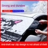 Premium Front Windshield Double-Sided Snow Cover - Protect Your Car Against Snow, Sun, Rain, and Theft - Cartoon Design - Easy Installation - 147x98cm