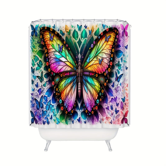 Beautify your bathroom with the Inexpensive Butterfly Shower Curtain. With its delicate butterfly print and elegant design, this shower curtain adds a touch of style and sophistication to your bathroom space. Bring an enhanced level of refinement to your bathing experience.