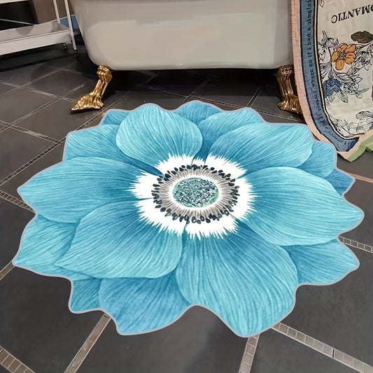 Add a touch of style to your living space with the 3D Shaped Flower Floor Mat. Crafted with soft, durable materials, this mat brings a sense of comfort and class to any room with its unique 3D flower shaped design. Enjoy this stylish addition to any space and let it be the perfect finishing touch.
