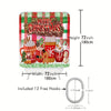 Whimsical Holiday Delight: Red Santa Claus Gnome Snowflake Snowman Shower Curtain for Festive Bathroom Decor