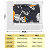 Skull Pumpkin Pattern Print Flannel Blanket: Soft & Cozy Halloween Gift for All Ages