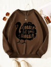 Fashionable Comfort: Letter Print Pullover Sweatshirt for Stylish Fall and Winter Looks