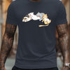 Cute Animal Pattern Printed Men's Graphic Tee: Stylish and Comfortable Summer Outdoor Clothing and Perfect Gift for Men