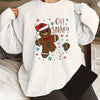 Stylish and Cozy: Women's Plus Size Christmas Casual Sweatshirt with Graphic Letter Print