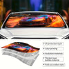 Ultimate Protection: Foldable Cool Sports Car Pattern Sunshade with Heat Insulation and UV Blocking Technology