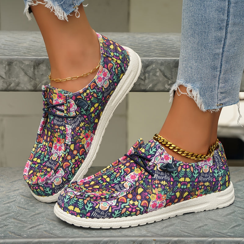 Floral print hot sale canvas shoes