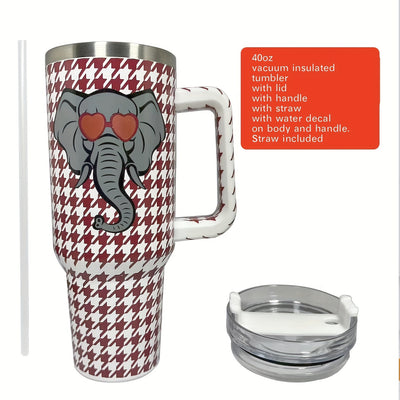 Elephant Stainless Steel Tumbler: Insulated, Reusable, and Perfect for Teachers!