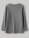 Fashionable and Cozy: Letter Ice Print Pullover Sweatshirt for Women's Fall/Winter Wardrobe