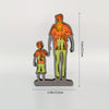 Father and Son Theme 3D Wooden Art Carving LED Night Light: A Perfect Gift for Father's Day and Charming Décor for Your Home or Office