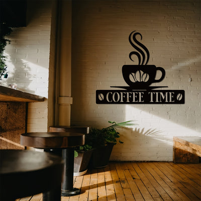 Personalized Coffee Bar Metal Sign: Stylish Wall Art and Decor for Coffee Lovers