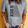 Jesus Is Print: Faith Graphic T-Shirt - Express Your Beliefs in Style!