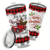 Festive Fun: 20oz Christmas Cup Stainless Steel Tumbler for the Perfect Holiday Travel Companion