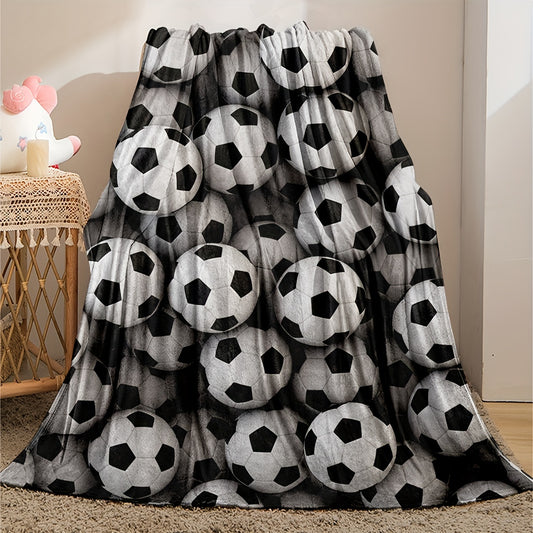 Football Dreams Come True: Cozy Flannel Blanket for Kids, Teens, and Football Lovers - A Perfect Year-Round Gift for Home, Travel, and Office