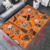 Enchanting Witch and Wizard Halloween Area Rug: Non-Slip, Machine Washable, Waterproof Carpet for Home & Outdoor Décor