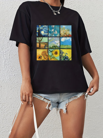 Make a bold statement with our Landscape Fusion Tee. Cut from ultra-soft cotton, this short sleeve graphic tee features fun, subtle designs to elevate your summer style. Get the perfect blend of casual and chic with this must-have closet staple.