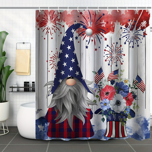 Cute Gnome Shower Curtain: Waterproof, Machine Washable Home Decor for a Stylish Bathroom Transformation