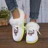 Cozy and Stylish: Trendy Plush-Lined Thermal Furry Boat Shoes for Fall & Winter
