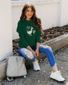 This Women's Loose Sweatshirt is made of a comfortable cotton blend that is perfect for the season. The front features a cute duck print with lettering, perfect for casual everyday wear. Enjoy easy movement with the loose fit and long sleeves.