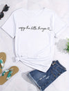 Spring & Summer Vibes: Women's Casual Short Sleeve Letter Print Crew Neck T-Shirt