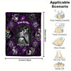 Goth Beauty Skull Pattern Flannel Blanket: The Ideal Halloween Gift for Cozy Nights