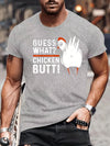 Chicken Prints on Fleek: Men's Casual Trendy T-Shirt for Hip Hop Enthusiasts