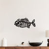 North American Wrought Iron Marine Fish Silhouette Pendant: Exquisite Metal Art for Living Room and Outdoor Décor