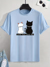 Love You, Love Me Cats: Stylish Men's Summer Tees with a Casual Twist