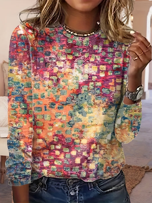 Elevate your style with our Stylish and Cozy Allover Print Sweatshirt for Women. Designed for comfort and fashion, this sweatshirt is perfect for transitioning between seasons. Featuring an all-over print, this sweatshirt will add a touch of sophistication to any outfit. Stay stylish and cozy this Spring and Fall.