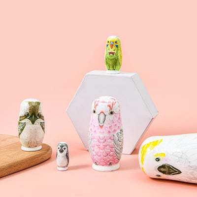 Creative Owl Nesting Dolls: Unique Home Decor and Holiday Gift Set