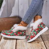 Festive Flair: Women's Christmas Bell Print Snow Boots – Cozy, Stylish, and Easy to Slip On!