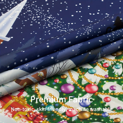 Snowman Christmas Bath Ensemble: Festive Shower Curtain, Rug, Mat, and More!