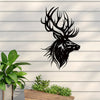 Wildlife Reflections: Deer Silhouette Art Metal Wall Sculpture - A Modern Rustic Home Decor Accent for Nature Lovers