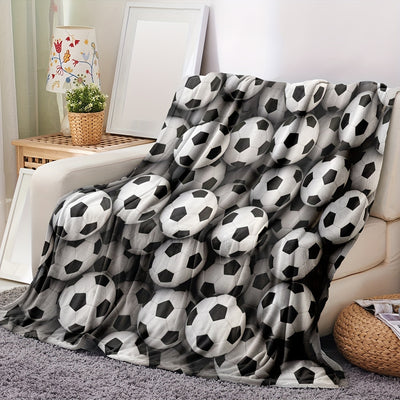 Football Dreams Come True: Cozy Flannel Blanket for Kids, Teens, and Football Lovers - A Perfect Year-Round Gift for Home, Travel, and Office