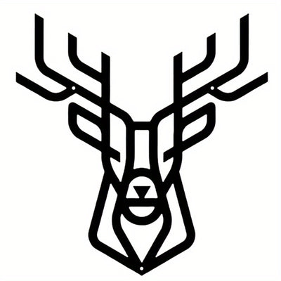 Graceful Elegance: Exquisite Metal Art Deer Wall Decor for Indoor and Outdoor Spaces