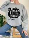 Fashionable Comfort: Letter Print Pullover Sweatshirt for Stylish Fall and Winter Looks