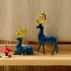 Auspicious Deer Ornaments: Resin Crafts Elk Set for Festive Home Decoration and Gifting