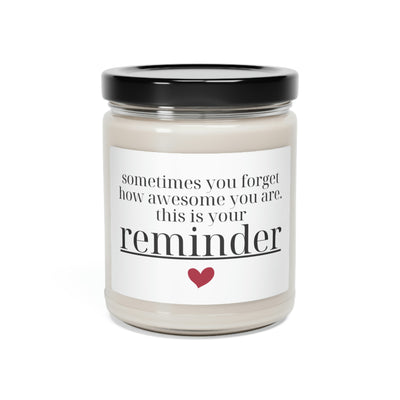 Sometimes You Forget How Awesome You Are, This Is Your Reminder, Soy Candle 9oz CJ16