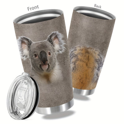 Wildly Chic: 20oz Animal Print Stainless Steel Tumbler - The Perfect Halloween Gift for Loved Ones!