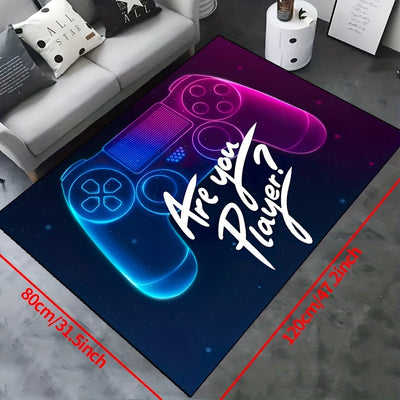 Game On! Large 3D Gaming Area Rug - The Ultimate Addition to Your Gaming Lair