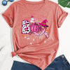 Halloween Boo Pattern Crew Neck T-shirt: Embrace the Spooky Spirit in Style