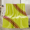Softball Blanket, Softball Lover Fleece Cotton Throw Blanket Gift