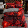 Mystical Dragon Print Duvet Cover Set: Transform Your Bedroom into a Mythical Paradise!(1*Duvet Cover + 2*Pillowcases, Without Core)