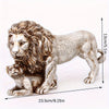 The Majestic Resin Lion and Child Statue: A Symbol of Divine Protection and Love for Your Home