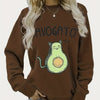 Avogato Love: Cute Cat Print Sweatshirt - Casual Long Sleeve Crew Neck Sweater for Women