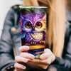 20oz Adorable Owl Tumbler: A Perfect Personalized Gift for Women, Girls, and Animal Lovers