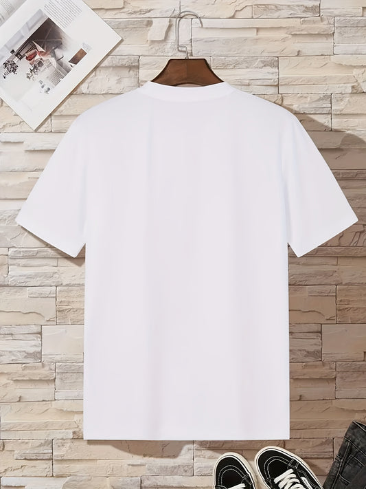 Casual Solid Color Slightly Stretch Round Neck Tee: A Must-Have Cotton T-Shirt for Spring/Summer Wardrobe